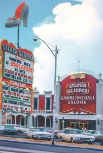 Silver Slipper Casino Nevada American Live Burlesque Show Plain Back Postcard