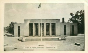 Pocahontas Arkansas Randolph County Courthouse 1950s RPPC Photo Postcard 21-8192