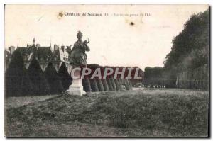 Old Postcard Sceaux Chateau De statue Sheath Of The Summer