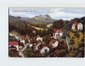 Postcard Rathen mit Gamrig, Sächs. Schweiz, Rathen, Germany