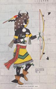 New Mexico Sun Buufalo Dancer 1962 Curteich