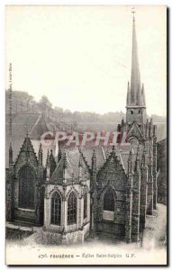 Old Postcard Fougeres Saint Sulpice Church