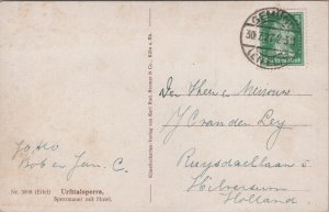 Germany Urfttalsperre Sperrmauer mit Hotel Vintage Postcard C170