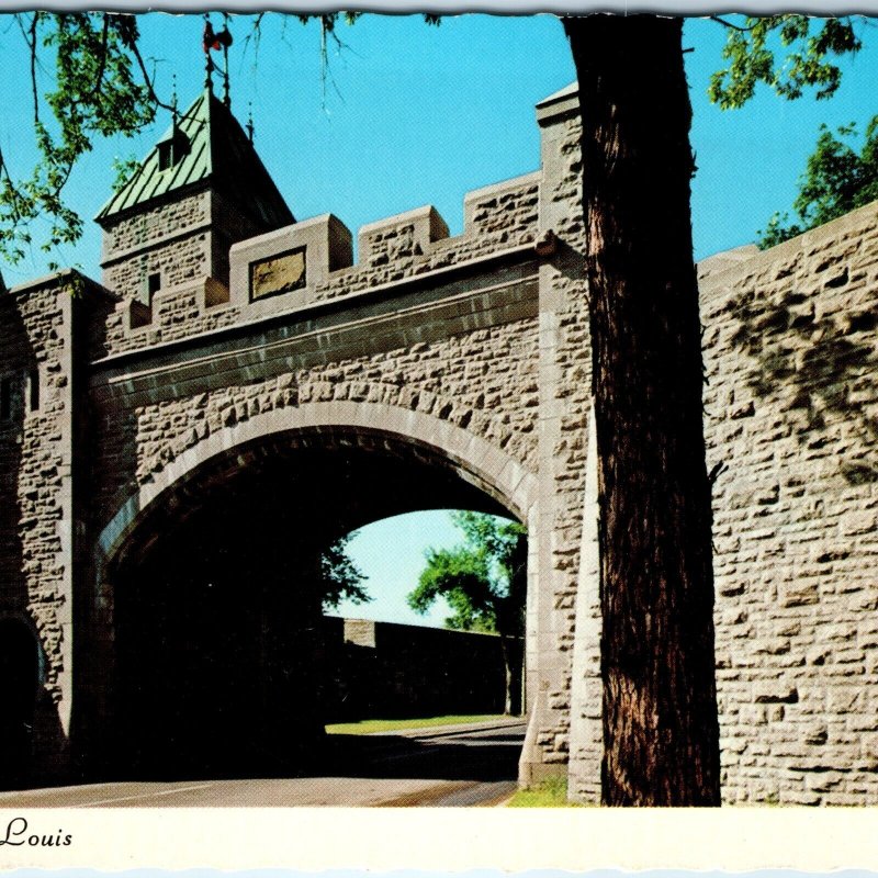 c1960s Quebec Canada St Louis Gate Wall Old Fortification Copper Stone 4x6 PC M1