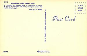 USA - Mississippi River, Ferry Boat