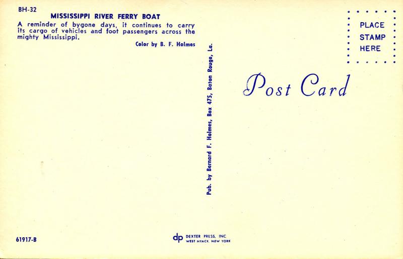 USA - Mississippi River, Ferry Boat