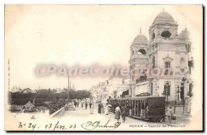 Old Postcard Royan Casino Foncillon Train
