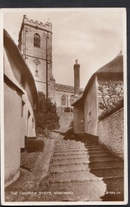 Somerset Postcard - The Church Steps, Minehead   MB2753