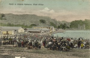 cameroon, VICTORIA, Market Scene (1910s) Postcard