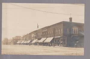 Sheldon ILLINOIS RPPC c1910 MAIN STREET C.R. Childs 51808 nr Watseka Gilman IL