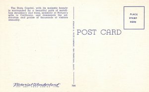 Sacramento CA-California, State Capitol Building Park Vintage Postcard