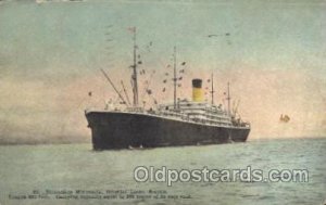 Steamship Minnesota, Oriental Liner Seattle Steamer, Steamers, Ship 1908 very...