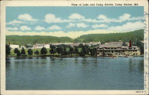 Camp Ritchie Maryland MD View of Camp Ritchie Vintage Postcard