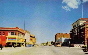 Street Scene Rexall Drug Store US 60 70 Highway Globe Arizona 1950s postcard