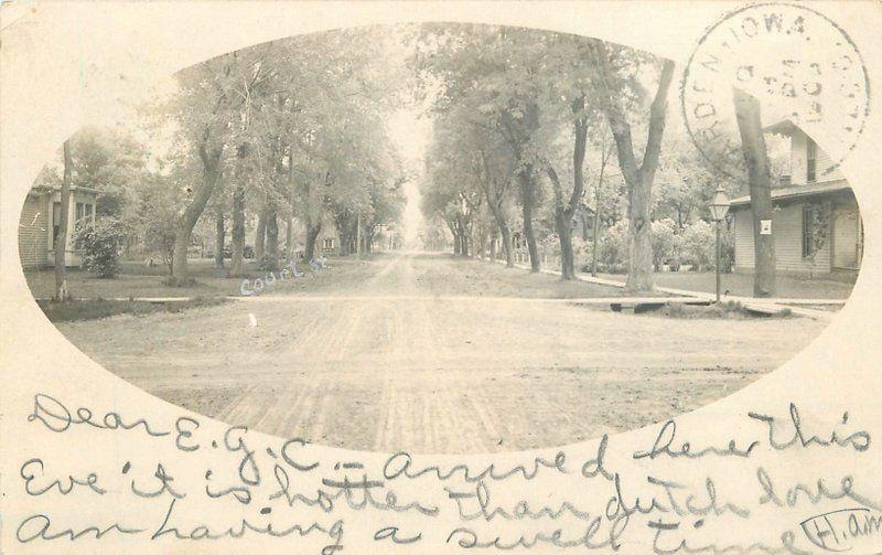 1906 Elk Point South Dakota Court Street Union County Frame like RPPC 272