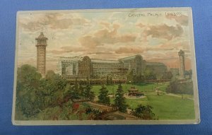 Vintage Postcard Crystal Palace London Postmarked 1907  G1B