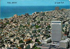 Shalom Mayer Tower Tel-Aviv Israel from Shalom Observatory c1969 Postcard D41 