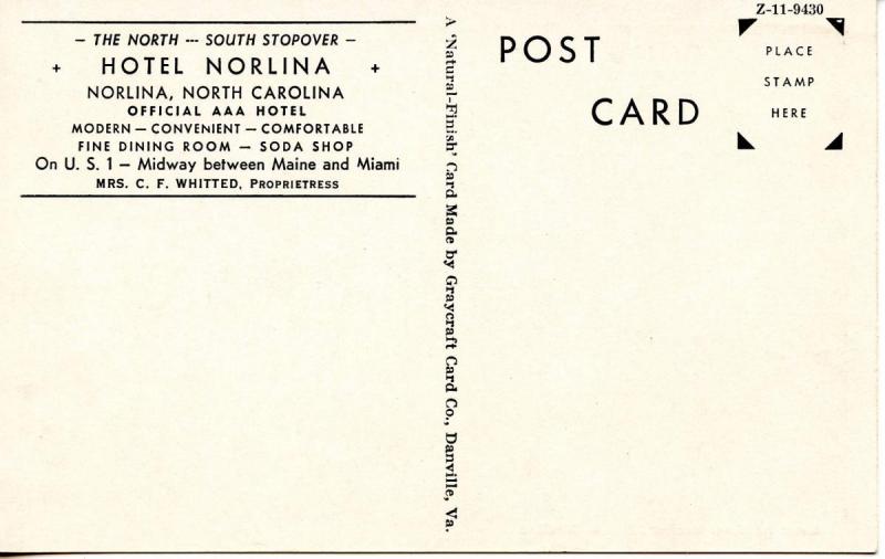 NC - Norlina, Hotel Norlina