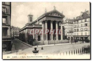 Postcard Old Paris the church Our Lady of Loreto