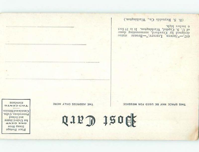 Divided-Back MONUMENT Washington DC HJ8075