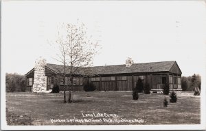 Lone Lake Camp Yankee Springs National Park Hastings Michigan RPPC C209