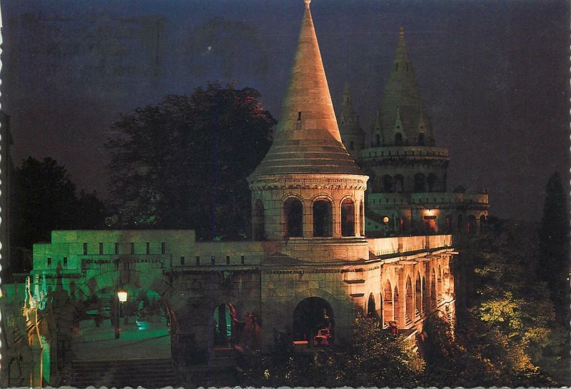 Postcard Hungary Budapest fisherman bastion