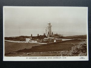 Isle of Wight - Niton Undercliff ST. CATHERINE LIGHTHOUSE (1) Old RP Postcard