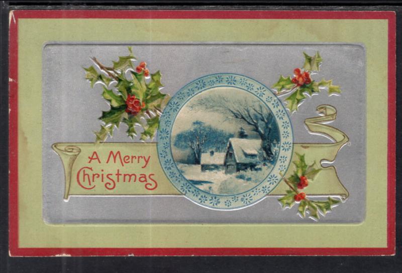 A Merry Christmas Scene Holly