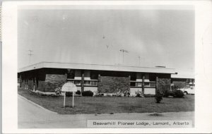 Lamont Alberta Beaverhill Pioneer Lodge Real Photo Postcard H20