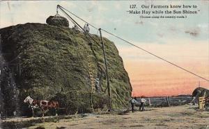 Farmers Making Hay While The Sun Shines 1913