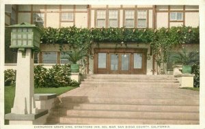 C-1910 Strattford Hotel Del Mar San Diego California Postcard Phostint 20-1642