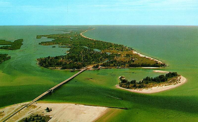 Aerial View Longboat Key,FL Manatee County Florida Vintage Postcard