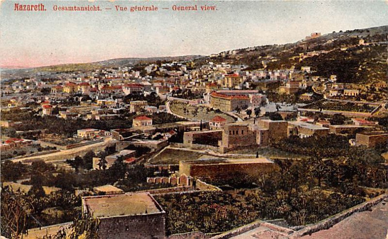 General View Nazareth Israel Unused 