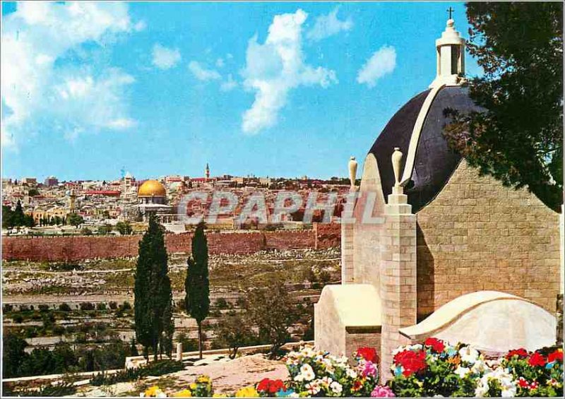 Postcard Modern Jerusalem Shrine of Dominus Flevit (As it Was a Close view of...