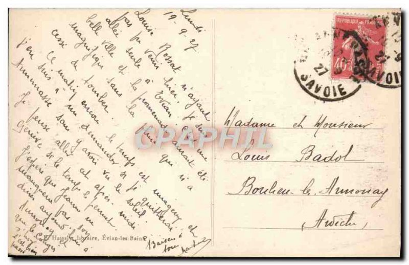 Old Postcard Evian Les Bains Casino