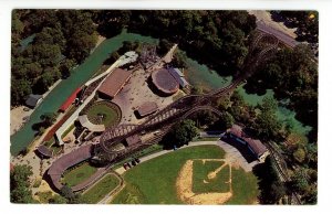 PA - Hershey Park. Aerial View of Roller Coaster, Amusement Center