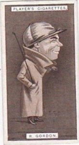 Player Vintage Cigarette Card Racing Caricatures 1925 No 18 R Gordon