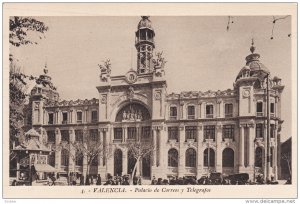 VALENCIA, Comunidad Valenciana, Spain, 1900-10´s; Palacio de Correos y Teleg...