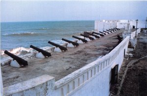 Lot345 cannon row  at the cape coast castle  ghana africa