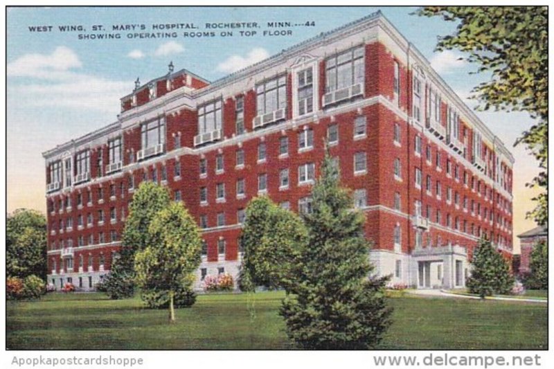 Minnesota Rochester West Wing Saint Marys Hospital