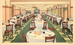 BURLINGTON VERMONT 1940s Park Cafe Interior Sea Grill Teich postcard 5437