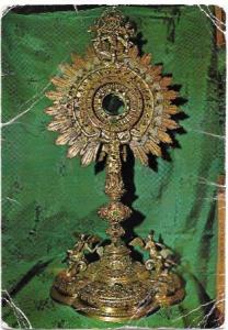 Cadiz, Spain.  Cathedral, Cadiz, Golden/Jewel Ornament. Stamp from Tunisia