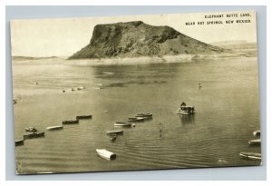 Vintage 1940's Postcard Boats on Elephant Butte Lake Near Hot Springs New Mexico