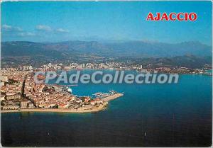 Modern Postcard Corsica Ile de Beaute Remembrance Ajaccio aerial view of the ...
