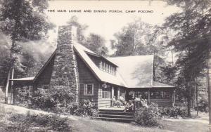 Main Lodge and Dining Porch Camp Pocono Pennsylvania Artvue