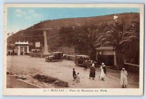 Béni Saf Aïn Témouchent Algeria Postcard War Memorial Square c1930's