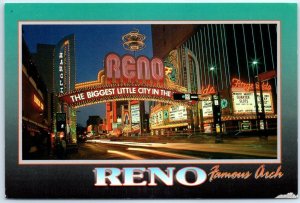 Postcard - Famous Arch of Reno, Nevada