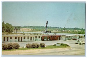 c1950's Gresham's Lake Motel Cars Raleigh North Carolina NC Vintage Postcard