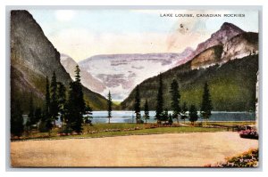 Lake Louise and Mt Lefroy Rocky Mountains Alberta Canada UNP  DB Postcard T5