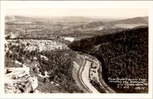 Cumberland Maryland The Narrows on US 40 from Lovers Leap Postcard X16